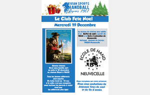 Noël du hand...bloquez votre date !! Le film sera REMI SANS FAMILLE 