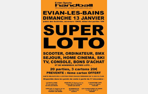 SUPER LOTO : dimanche 13 janvier