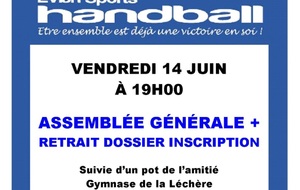 ASSEMBLÉE GÉNÉRALE + RETRAIT DOSSIER INSCRIPTION