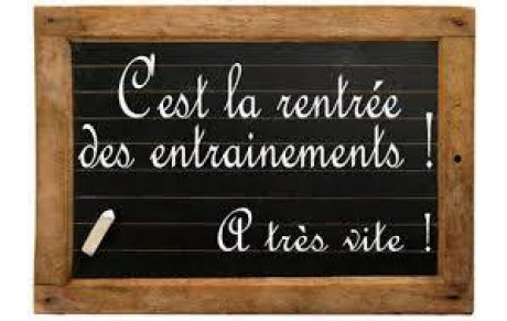 Reprise des entraînements 