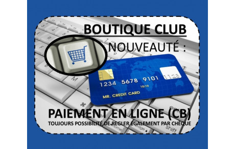Nouveauté : boutique avec payement par CB
