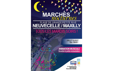 STAND au marché nocturne - plage de Neuvecelle 