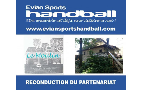 INFO PARTENAIRE : reconduction avec LE MOULIN 