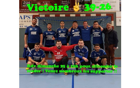 Victoire de la 1 garçons à St Égrève !!