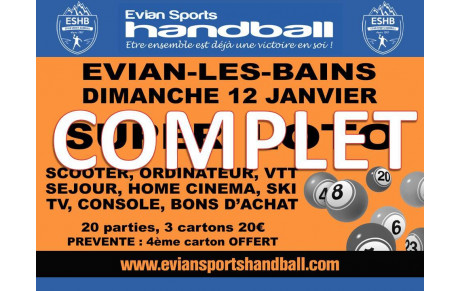 SUPER LOTO | PLUS DE PRÉVENTES DISPONIBLE