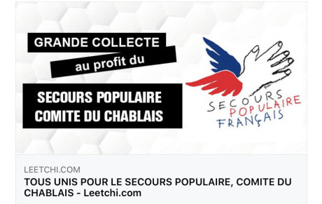 SECOURS POPULAIRE : collecte en ligne 