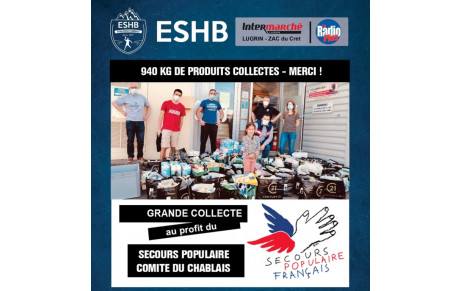 Remise collecte au profit du Secours Populaire 